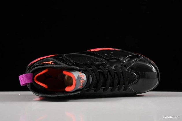 Patent Retro Black Air Jordan 7 313358-006 0713